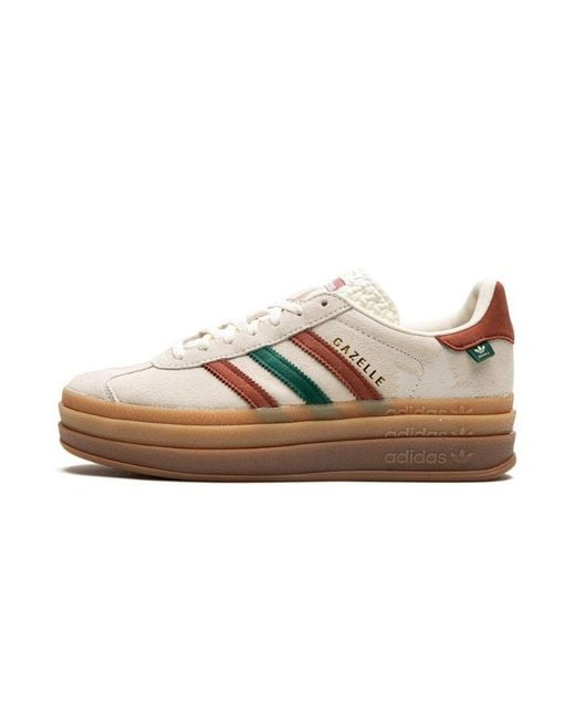 Adidas Black Gazelle Bold "Cream / Wild Sepia" Shoes