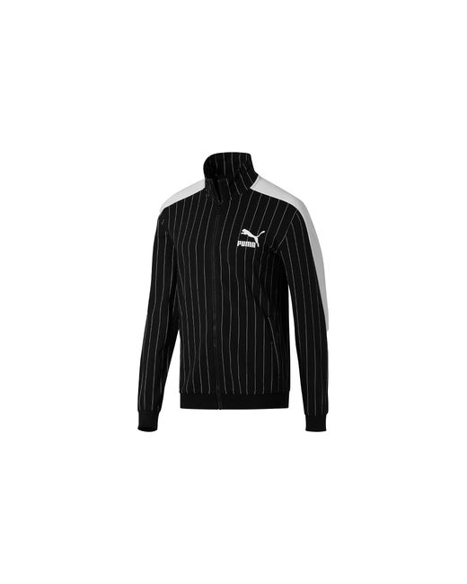 PUMA Black Pinstripe T7 Track Jacket 579873 01" for men