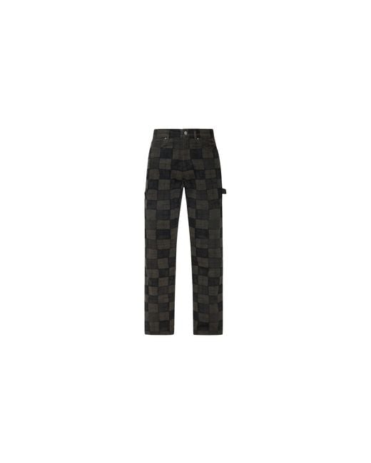 Amiri Black Checkered Carpenter Jeans Ambmje1096 210" for men