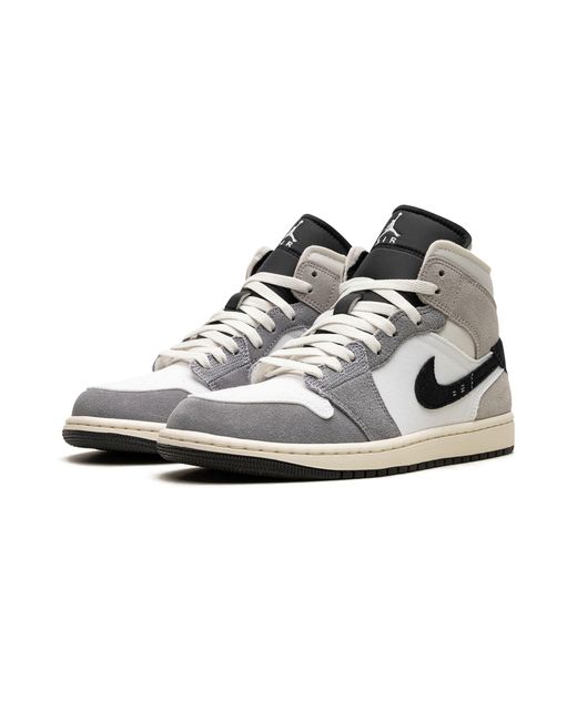 Nike Black Air 1 Mid Se Craft "cement Grey" Shoes for men