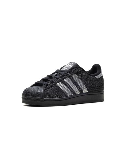Adidas Black Superstar Ii "Rhinestone" Ih4200"