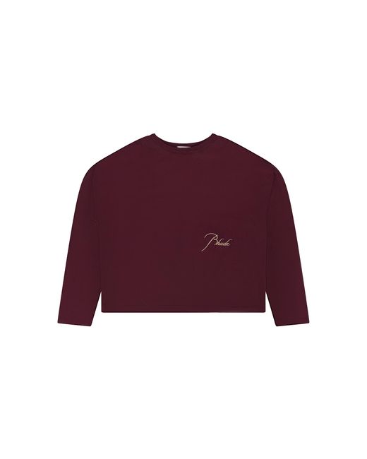 Rhude Red Reverse Long-Sleeve T-Shirt Rhpf22Tt03012800" for men