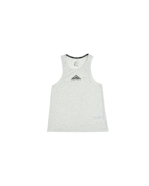 Nike Black City Sleek Trail Tank "Light Smoke Fog Reflective" Cz9553 077"