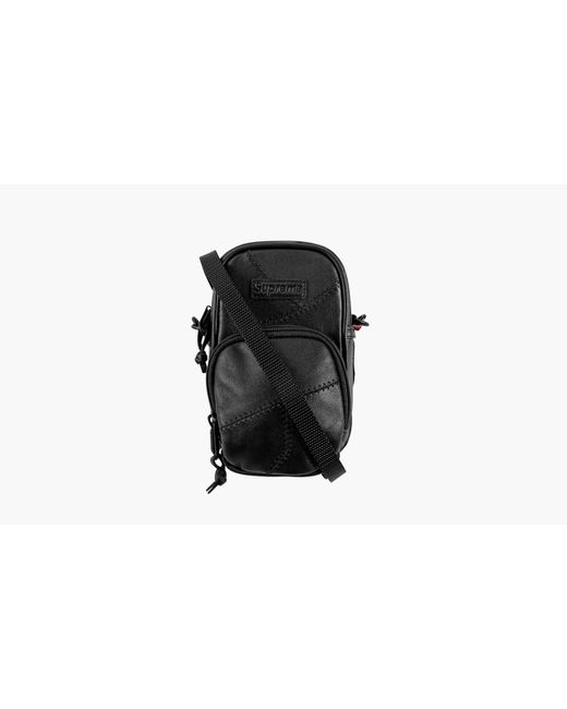 Supreme Black Patchwork Leather Small Should "fw 19"
