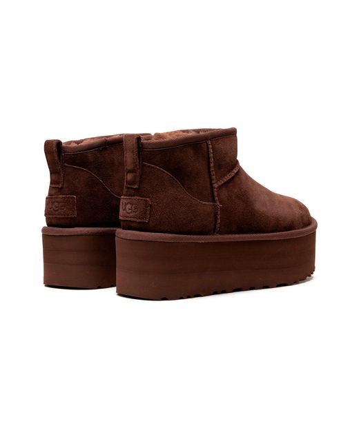 Ugg Brown Classic Ultra Mini Platform "Burnt Cedar" 1135092 Bcdr"