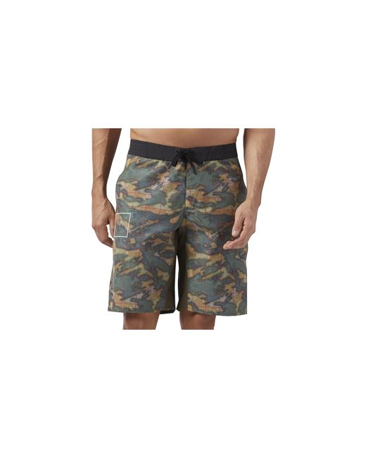 Reebok Black Crossfit Super Nasty Tactical Shorts "Army" Cd4474" for men