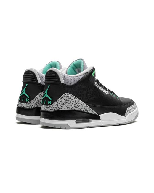 Nike Black Air 3 Retro "green Glow" Shoes for men