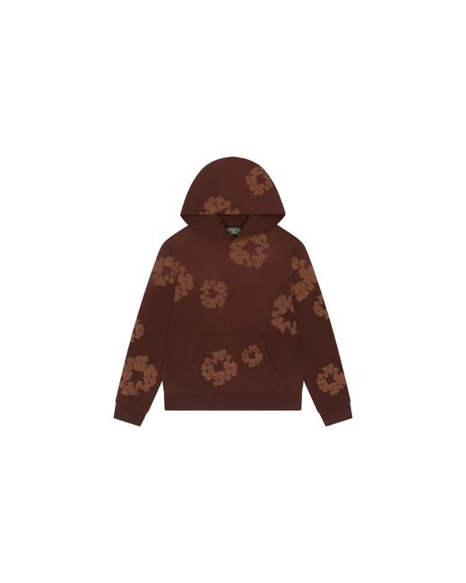 DENIM TEARS Brown Mono Cotton Wreath Hoodie Dt101" for men