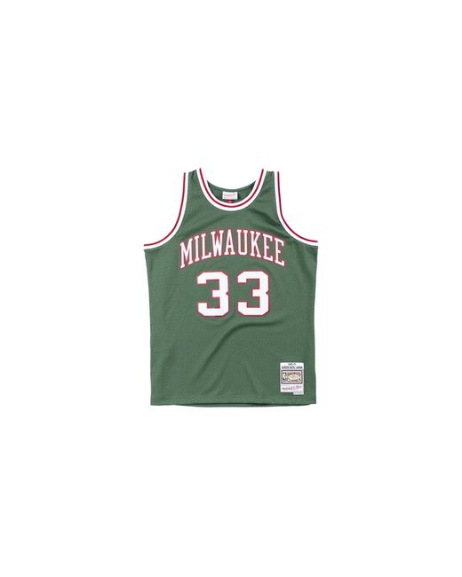 Mitchell & Ness Green Nba Kareem Abdul-Jabbar Swingman Jersey "1970 Milwaukee Bucks for men