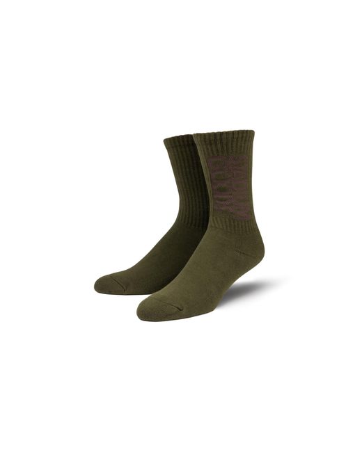 Stadium Goods Black Crew Sock "Forest" Sgs0438"