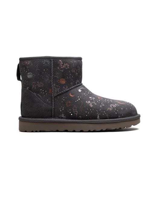 Ugg Black Classic Mini "Zodiac