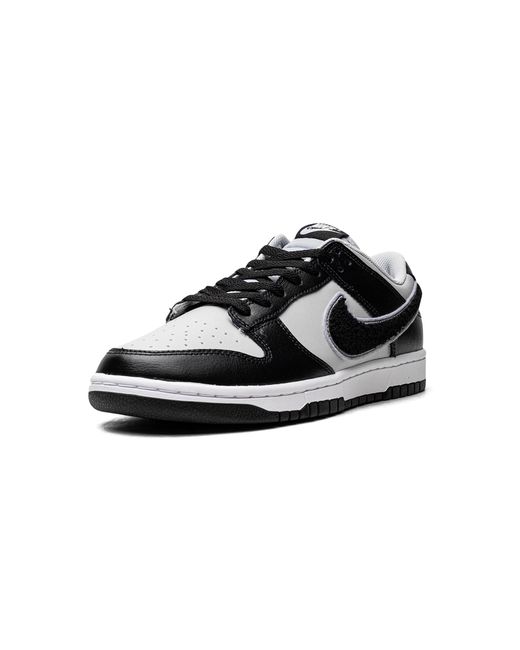 Nike Black Dunk Low "Chenille Swoosh" Dq7683 001" for men