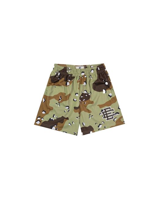 Eric Emanuel Green Basic Shorts "Camo Chip" Ee098" for men