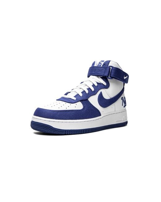 Nike Blue Air Force 1 High Emb "Dodgers" Dc8168 100" for men