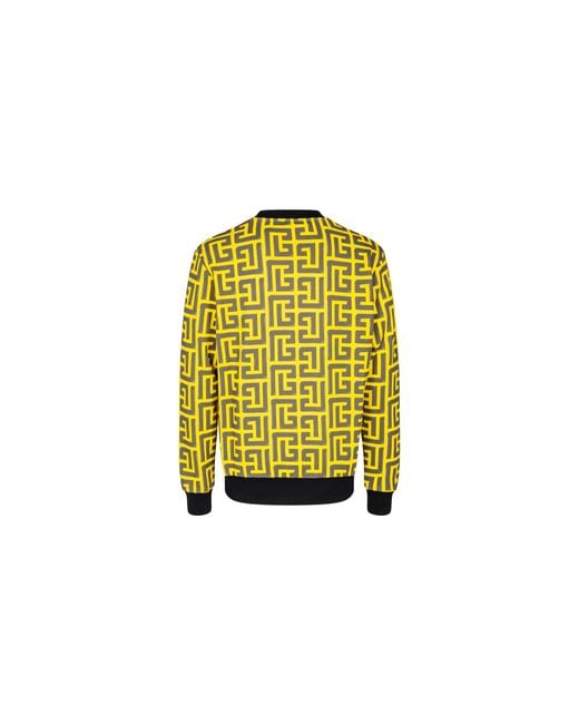 Balmain Black All Over Pokemon Sweatshirt X Pokemon" Yh3Jq040Gb41" for men