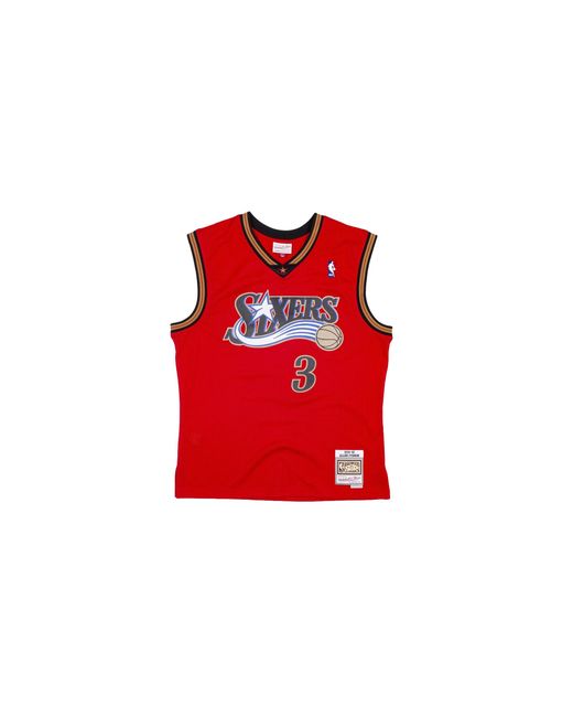 Mitchell & Ness Red Nba Allen Iverson Reload Swingman Jersey "1999 Philadelphia 76Ers for men