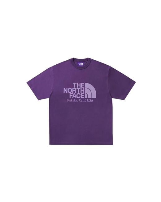 Palace Purple The North Face Label Field Graphic T-Shirt P0118" for men