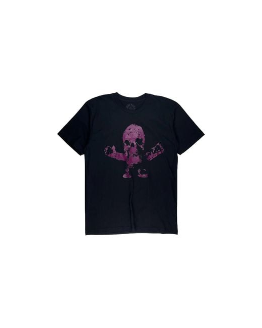 Chrome Hearts Blue Foti Skull Skeleton Wing Print Tshirt Chrm1538" for men