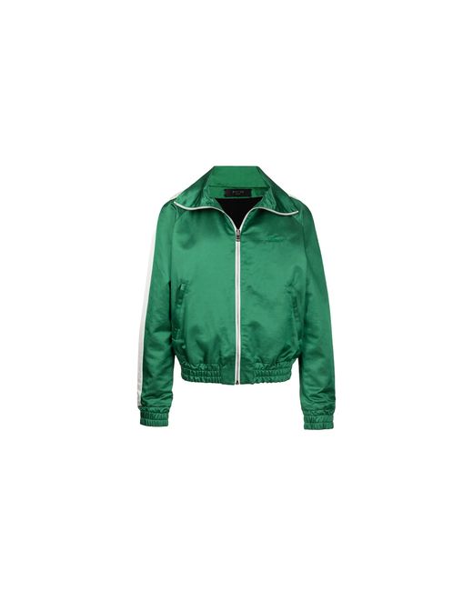 Amiri Green Zip Track Stripe Jacket "Tennis Mjt001 346" for men
