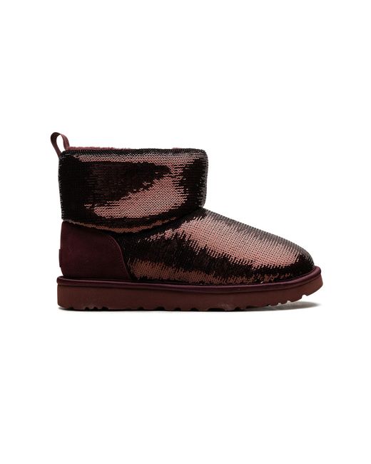 Ugg Black Classic Mini Mirror Ball "Wild Grape" 1151291 Wgrp"