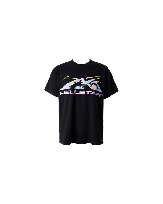 HELLSTAR Black Sports Logo T-Shirt "Multi Camo" Hsr113 Multi" for men