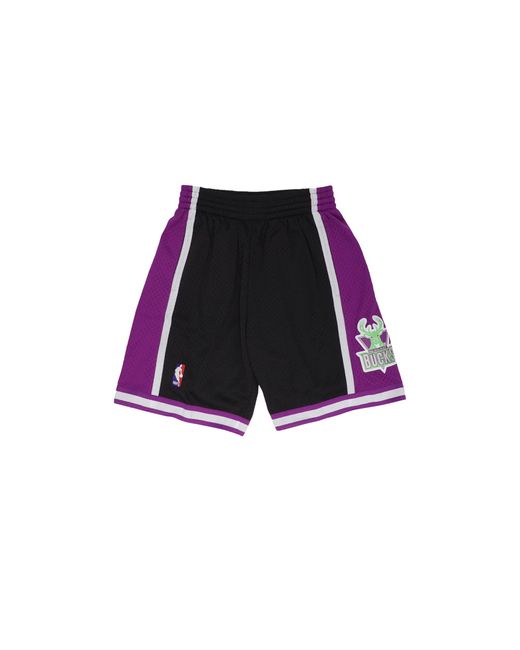 Mitchell & Ness Black Swingman Shorts "Nba Milwaukee Bucks 2000" Smshgs20097 Mbublck00" for men