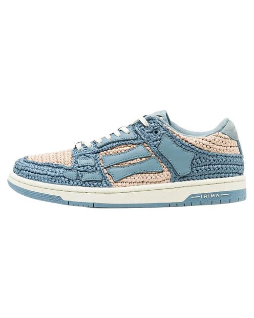 Amiri Blue Raffia Skeleton Low Top Amfosr1012 420" for men