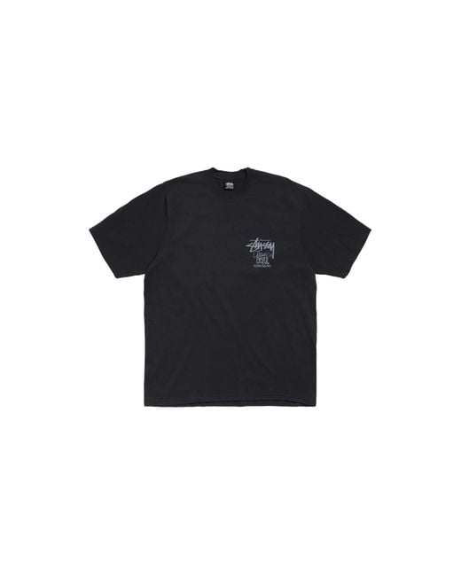 Stussy Black Classic Gear Pigment Dyed T-Shirt Stus361" for men