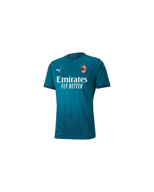 PUMA Black Ac Milan Third Shirt Replica 757279 03" for men
