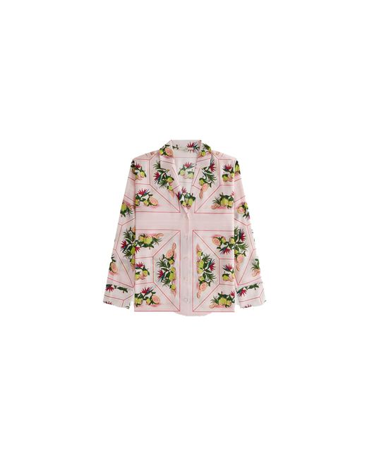 Kith Black Amalia Ii Button Down Shirt "Guava Light" Khw030534 679"