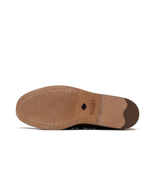 Sperry Top-Sider Black Cup Authentic Original 2-Eye Woven Boat Sho "Other" 17044208" for men