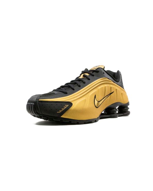 Nike Black Shox R4 "metallic Gold" Shoes