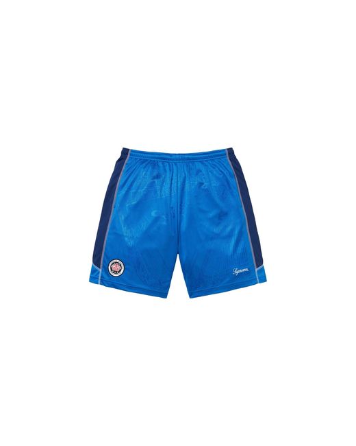 Supreme Blue Jacquard Soccer Short "Ss24