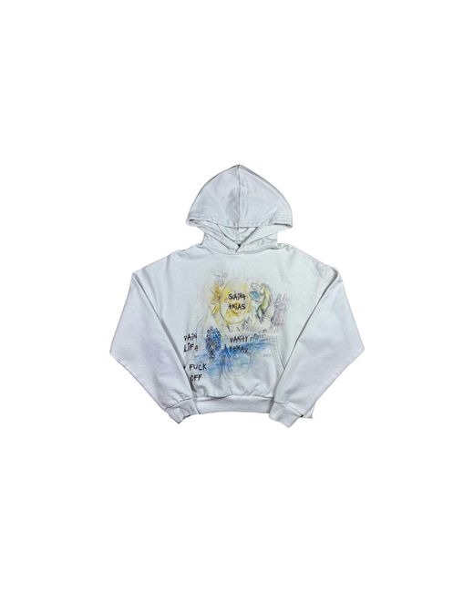 SAINT VANITY Black Fuck Off Pullover Hoodie Sv Fck Off" for men