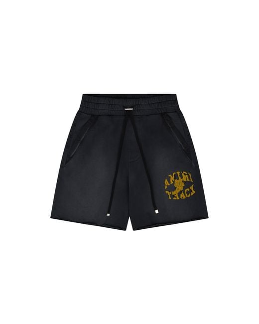 Amiri Black Track Shorts "Faded" Amjyss1002 051" for men