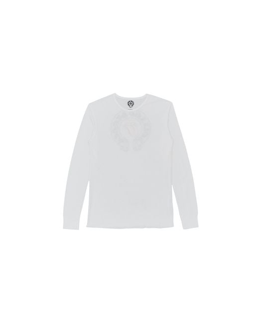Chrome Hearts Black The Rolling Stones Embroidered Logo Thermal Long Sleeve T-Shirt Chrm1205" for men
