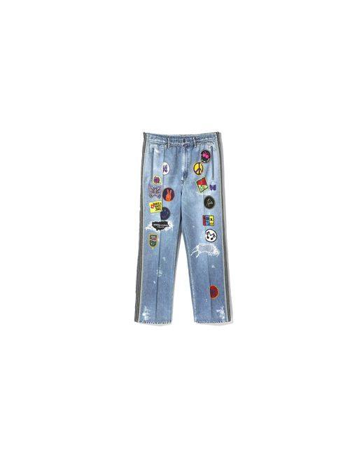 Needles Blue Track Pant "X Midnight Studios for men