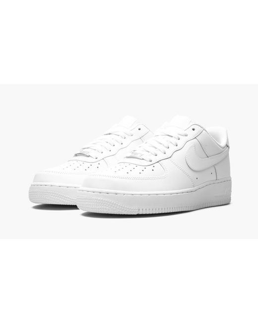 Nike Black Air Force 1 Low '07 "white On White" Shoes for men