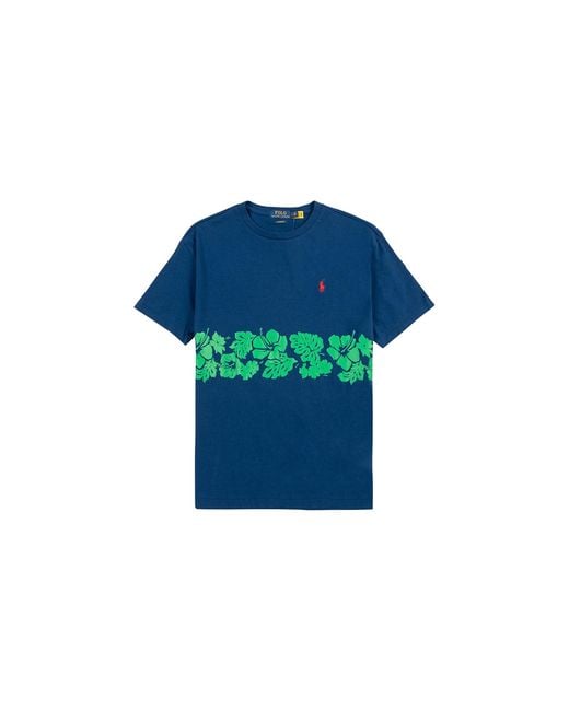 Polo Ralph Lauren Blue Fleur T-Shirt 710844302001" for men