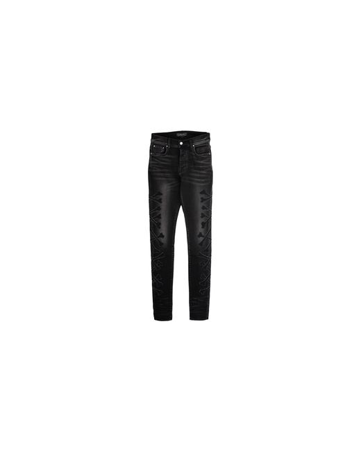 Amiri Black Ny Xo Bones Jeans "Aged" Amdnsy1181 023" for men