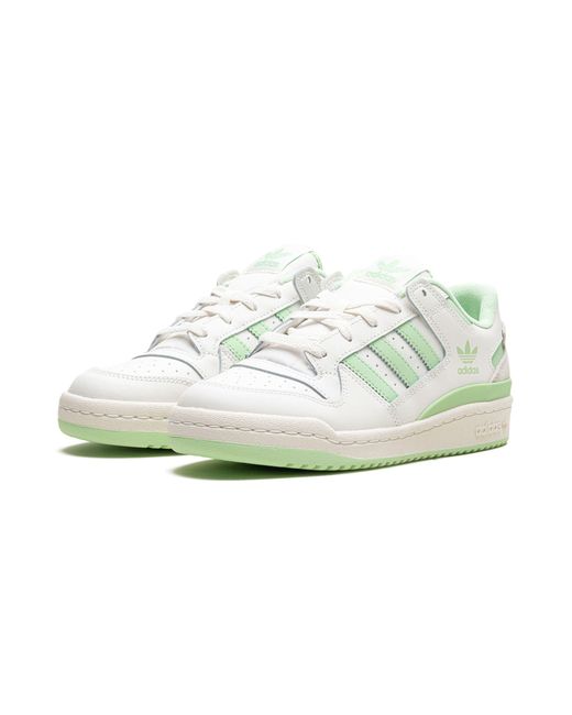 Adidas Black Forum Low Cl "white Green Spark" Shoes