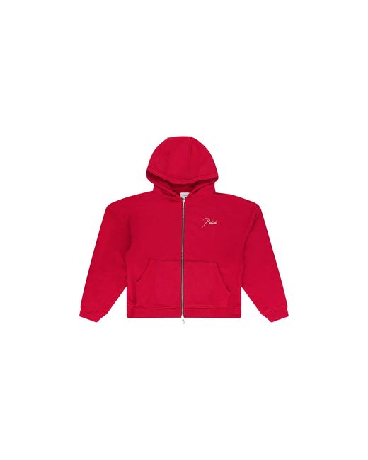 Rhude Red Zip Up Sweater Rhss24Tt16167278 Vtr" for men