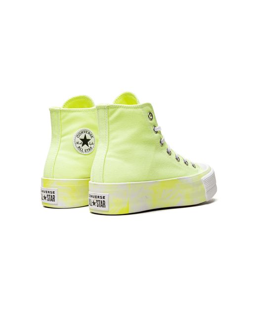 Converse Black Ctas Lift Hi "Volt Glow" A02087C"