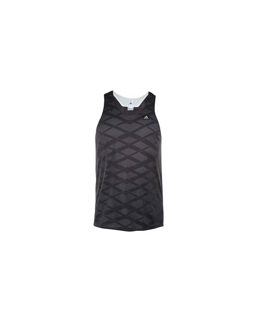 Adidas Black Basketball Abl Reversible Tank Top "Utility Az2058" for men