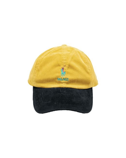 Palace Yellow Corduroy Classic Polo Cap "Ralph Lauren X Pa0060" for men