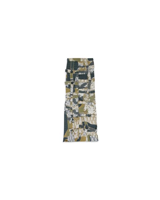 Who Decides War Black Affinity Grid Bondage Maxi Skirt 3120100009Ss24"