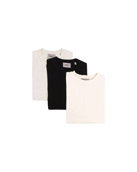 Fear Of God Black 3 Pack Short-Sleeve T-Shirt 125Su212035F" for men