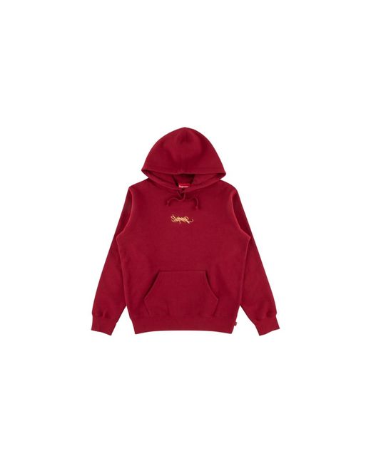 supreme tag logo hoodie