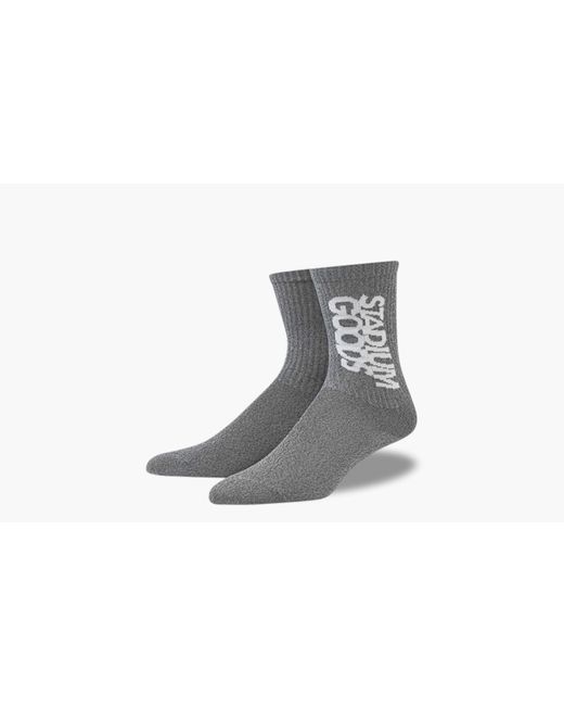 Stadium Goods Gray Reflective Crew Socks