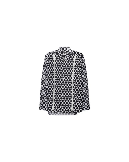 Comme des Garçons Black Pattern Zip Shirt Cdp-Mtps-0010" for men